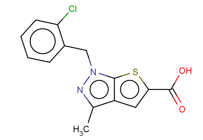 1-[(2-chlorophenyl)methyl]-3-methyl-1H-thieno[2,3-c]pyrazole-5-carboxylic acid