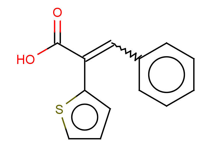 3-phenyl-2-(thiophen-2-yl)prop-2-enoic acid