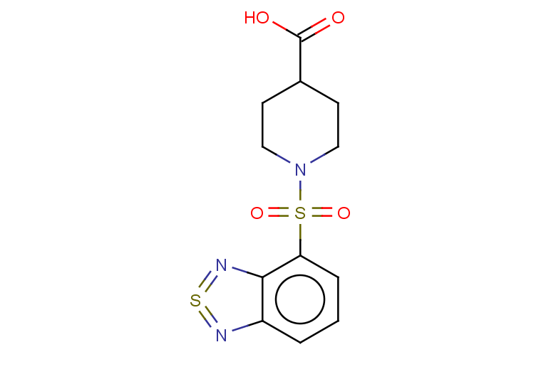 1-(2$l^{4},1,3-benzothiadiazole-4-sulfonyl)piperidine-4-carboxylic acid
