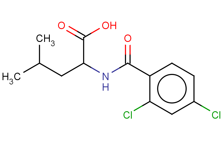 2-[(2,4-dichlorophenyl)formamido]-4-methylpentanoic acid