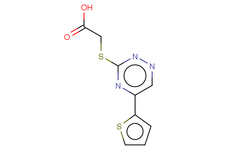 2-{[5-(thiophen-2-yl)-1,2,4-triazin-3-yl]sulfanyl}acetic acid