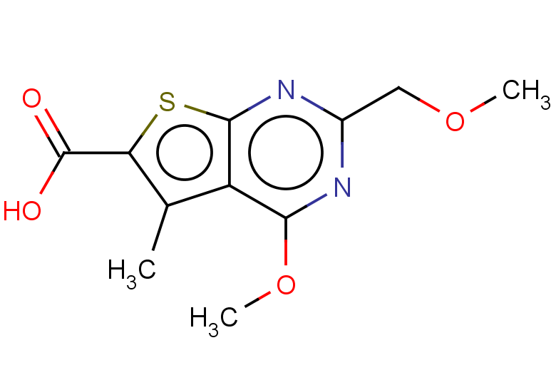 4-methoxy-2-(methoxymethyl)-5-methylthieno[2,3-d]pyrimidine-6-carboxylic acid