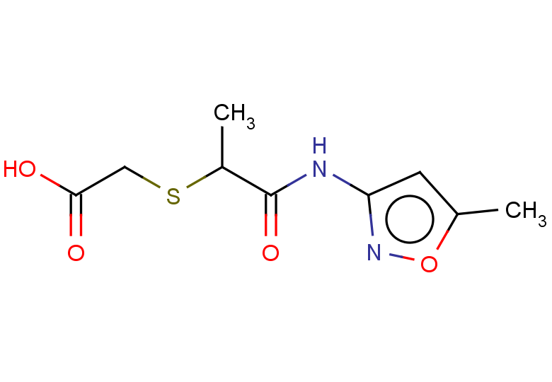 2-({1-[(5-methyl-1,2-oxazol-3-yl)carbamoyl]ethyl}sulfanyl)acetic acid