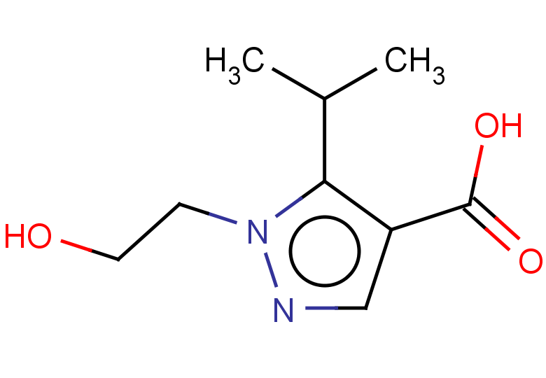 1-(2-hydroxyethyl)-5-(propan-2-yl)-1H-pyrazole-4-carboxylic acid