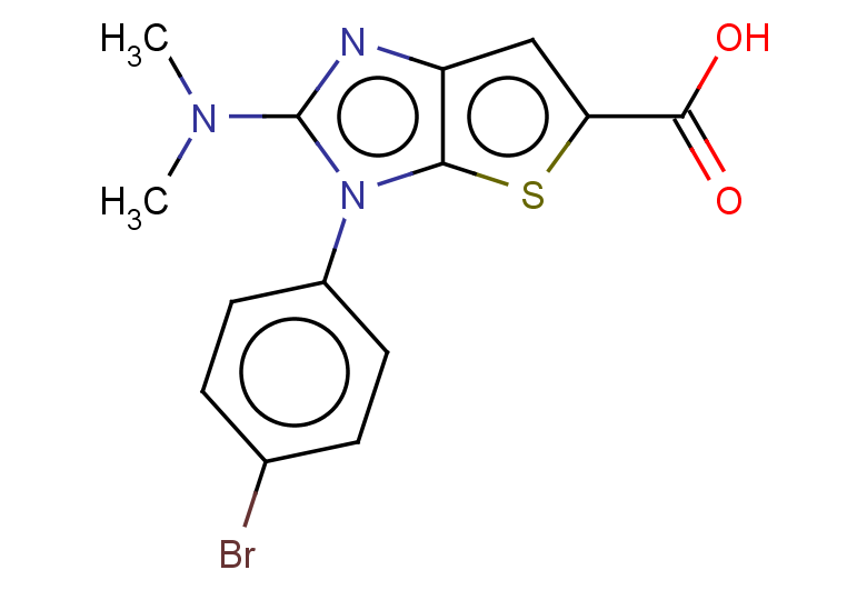 3-(4-bromophenyl)-2-(dimethylamino)-3H-thieno[2,3-d]imidazole-5-carboxylic acid