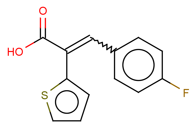 3-(4-fluorophenyl)-2-(thiophen-2-yl)prop-2-enoic acid