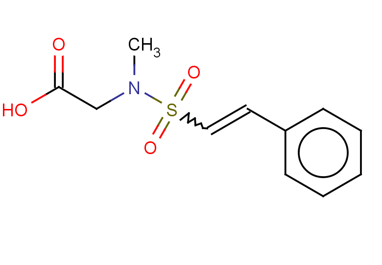2-[N-methyl(2-phenylethene)sulfonamido]acetic acid