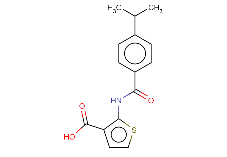 2-[4-(propan-2-yl)benzamido]thiophene-3-carboxylic acid