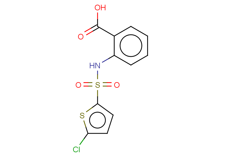 2-(5-chlorothiophene-2-sulfonamido)benzoic acid
