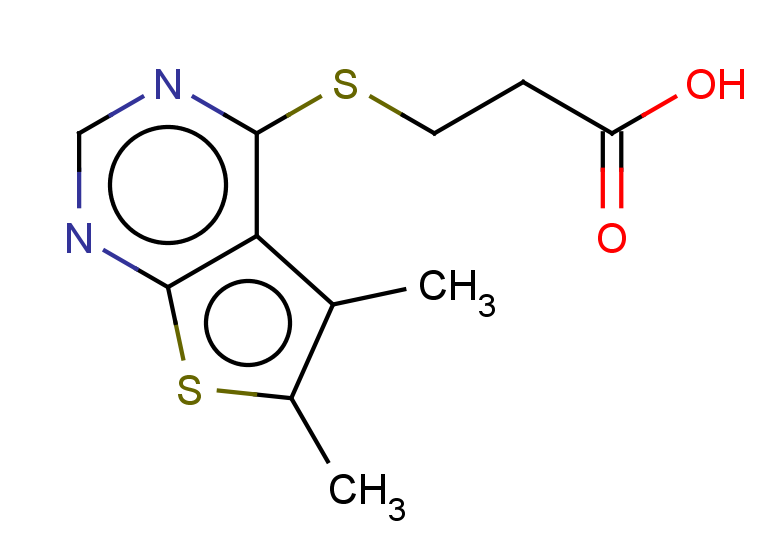 3-({5,6-dimethylthieno[2,3-d]pyrimidin-4-yl}sulfanyl)propanoic acid