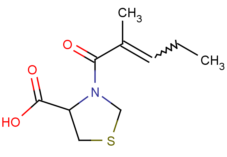 3-(2-methylpent-2-enoyl)-1,3-thiazolidine-4-carboxylic acid