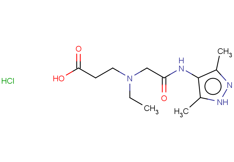 3-({[(3,5-dimethyl-1H-pyrazol-4-yl)carbamoyl]methyl}(ethyl)amino)propanoic acid hydrochloride