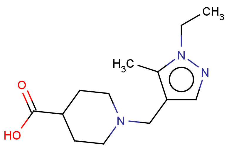 1-[(1-ethyl-5-methyl-1H-pyrazol-4-yl)methyl]piperidine-4-carboxylic acid