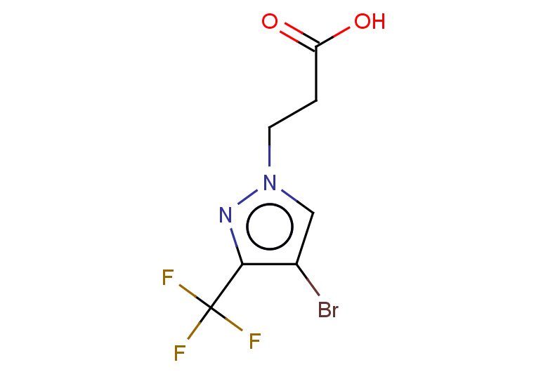 3-[4-bromo-3-(trifluoromethyl)-1H-pyrazol-1-yl]propanoic acid