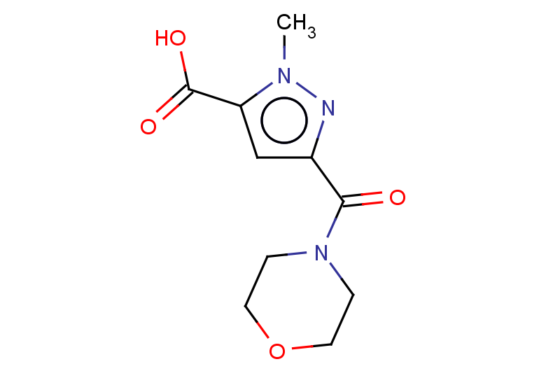 1-methyl-3-(morpholine-4-carbonyl)-1H-pyrazole-5-carboxylic acid