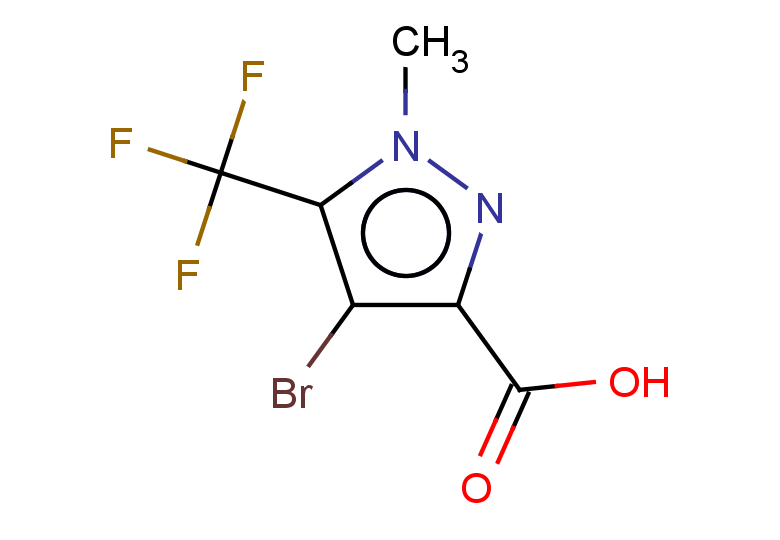 4-bromo-1-methyl-5-(trifluoromethyl)-1H-pyrazole-3-carboxylic acid