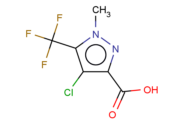 4-chloro-1-methyl-5-(trifluoromethyl)-1H-pyrazole-3-carboxylic acid