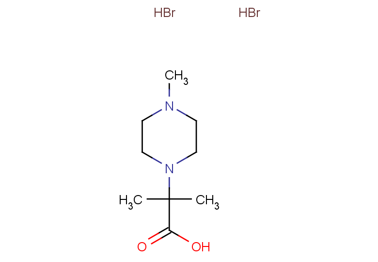 2-methyl-2-(4-methylpiperazin-1-yl)propanoic acid dihydrobromide