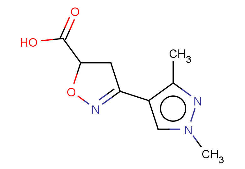 3-(1,3-dimethyl-1H-pyrazol-4-yl)-4,5-dihydro-1,2-oxazole-5-carboxylic acid