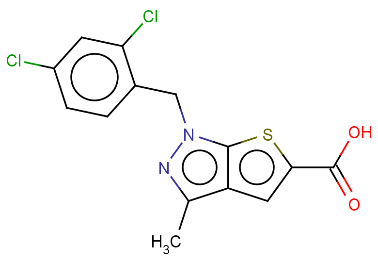 1-[(2,4-dichlorophenyl)methyl]-3-methyl-1H-thieno[2,3-c]pyrazole-5-carboxylic acid