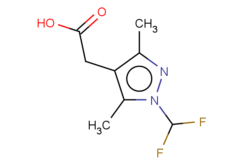 2-[1-(difluoromethyl)-3,5-dimethyl-1H-pyrazol-4-yl]acetic acid