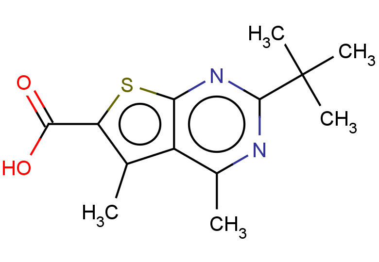 2-tert-butyl-4,5-dimethylthieno[2,3-d]pyrimidine-6-carboxylic acid