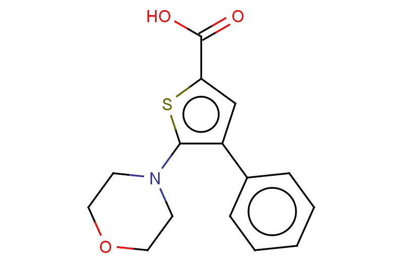 5-(morpholin-4-yl)-4-phenylthiophene-2-carboxylic acid