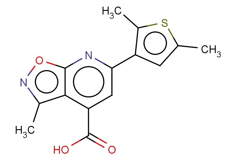6-(2,5-dimethylthiophen-3-yl)-3-methyl-[1,2]oxazolo[5,4-b]pyridine-4-carboxylic acid