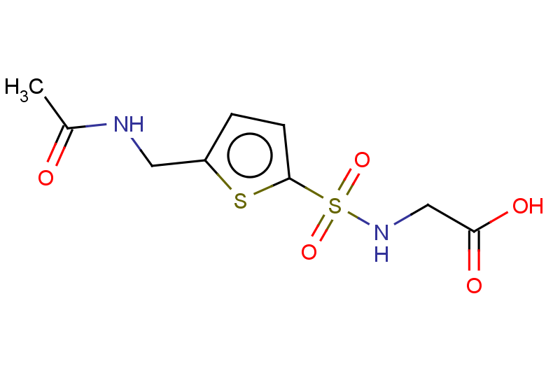 2-[5-(acetamidomethyl)thiophene-2-sulfonamido]acetic acid