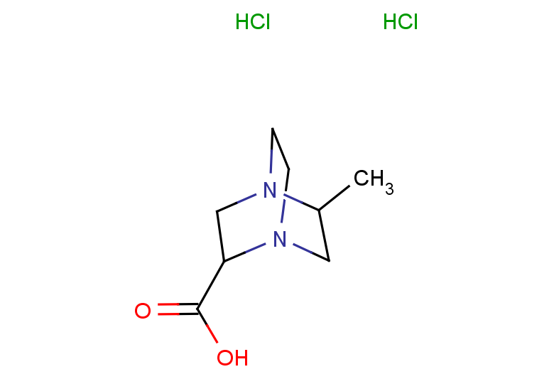 5-methyl-1,4-diazabicyclo[2.2.2]octane-2-carboxylic acid dihydrochloride, Mixture of diastereomers