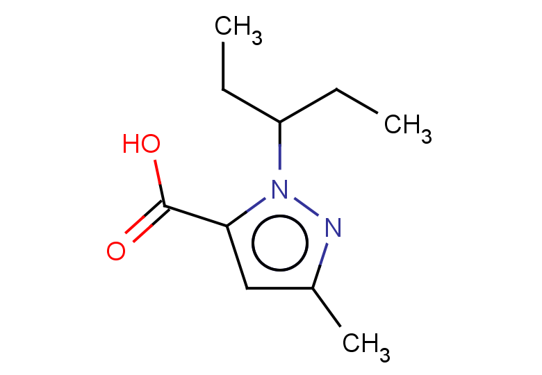 3-methyl-1-(pentan-3-yl)-1H-pyrazole-5-carboxylic acid
