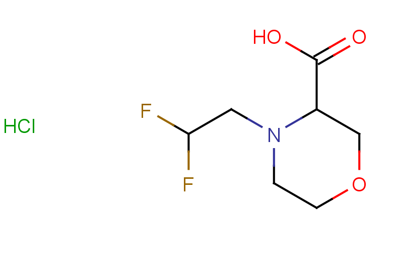 4-(2,2-difluoroethyl)morpholine-3-carboxylic acid hydrochloride