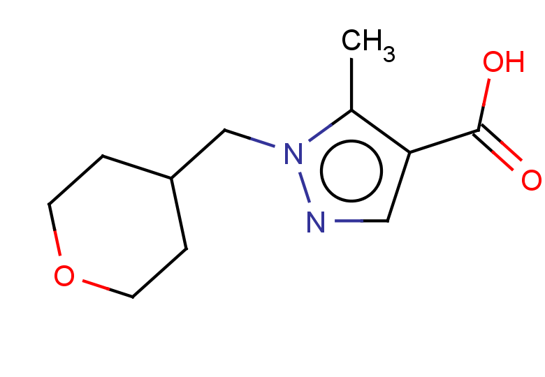 5-methyl-1-[(oxan-4-yl)methyl]-1H-pyrazole-4-carboxylic acid