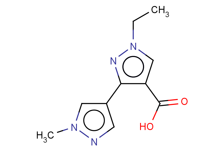 1-ethyl-3-(1-methyl-1H-pyrazol-4-yl)-1H-pyrazole-4-carboxylic acid