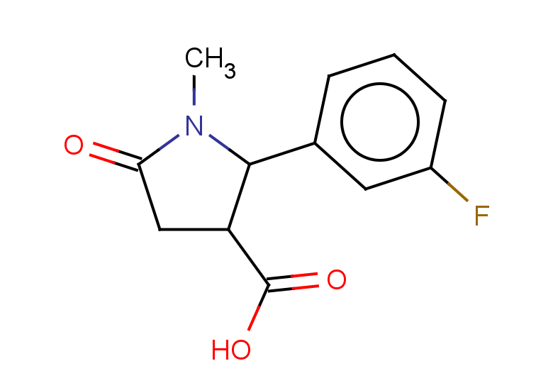 2-(3-fluorophenyl)-1-methyl-5-oxopyrrolidine-3-carboxylic acid