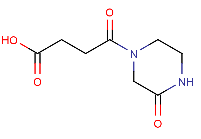 4-oxo-4-(3-oxopiperazin-1-yl)butanoic acid
