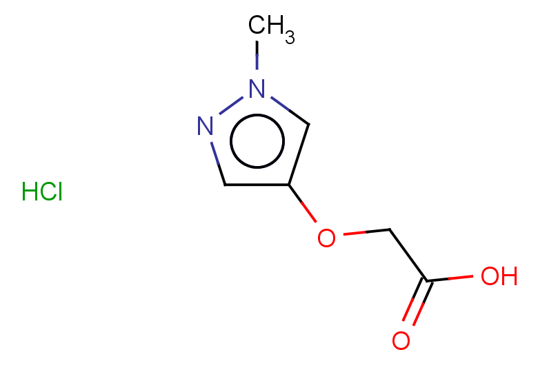 2-[(1-methyl-1H-pyrazol-4-yl)oxy]acetic acid hydrochloride