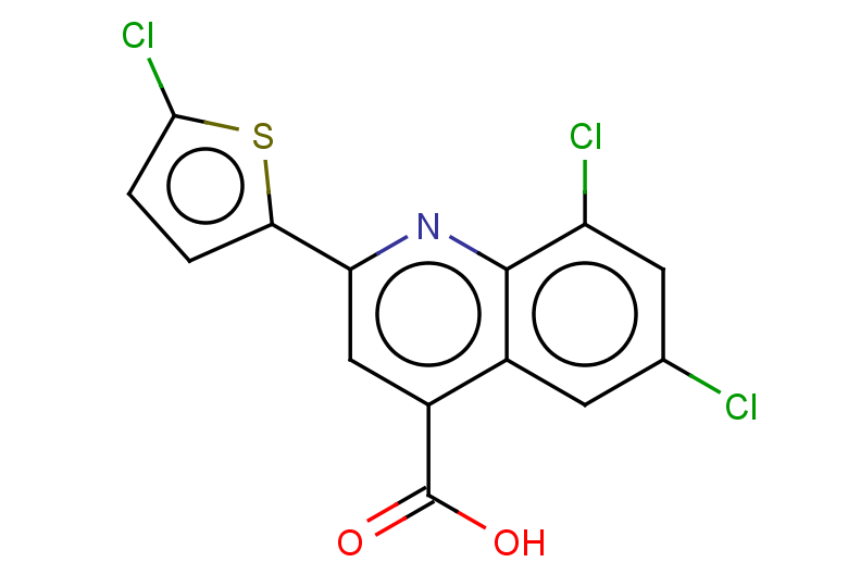 6,8-dichloro-2-(5-chlorothiophen-2-yl)quinoline-4-carboxylic acid