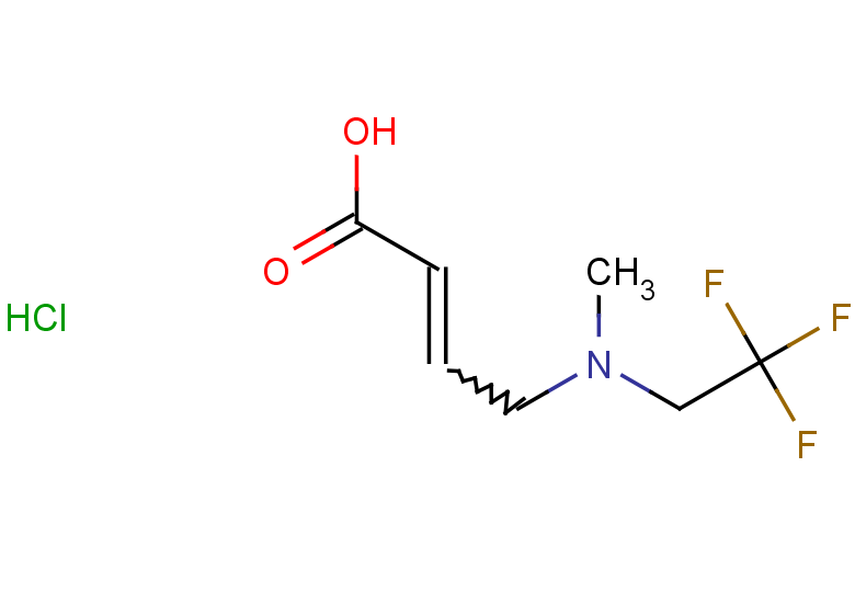 4-[methyl(2,2,2-trifluoroethyl)amino]but-2-enoic acid hydrochloride