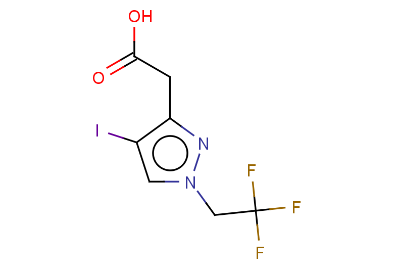 2-[4-iodo-1-(2,2,2-trifluoroethyl)-1H-pyrazol-3-yl]acetic acid