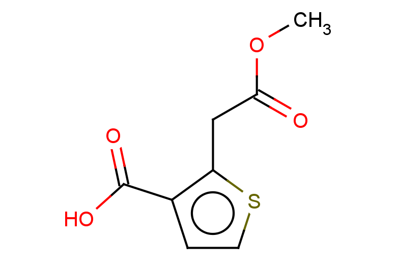 2-(2-methoxy-2-oxoethyl)thiophene-3-carboxylic acid