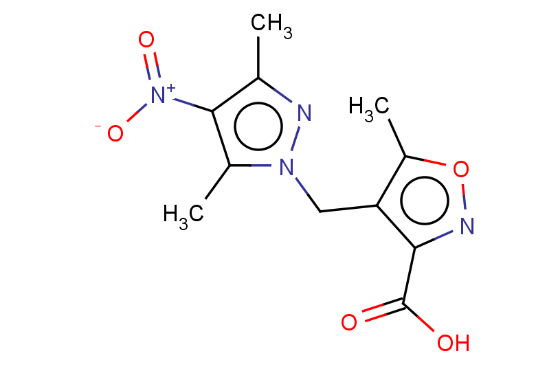 4-[(3,5-dimethyl-4-nitro-1H-pyrazol-1-yl)methyl]-5-methyl-1,2-oxazole-3-carboxylic acid