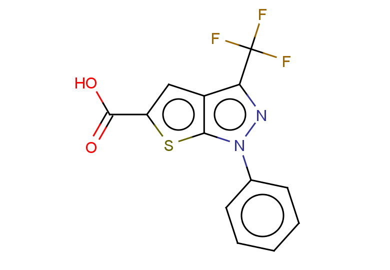 1-phenyl-3-(trifluoromethyl)-1H-thieno[2,3-c]pyrazole-5-carboxylic acid