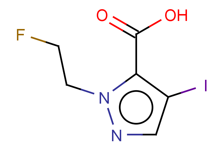 1-(2-fluoroethyl)-4-iodo-1H-pyrazole-5-carboxylic acid