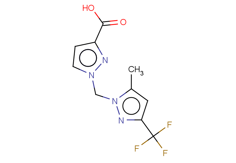 1-{[5-methyl-3-(trifluoromethyl)-1H-pyrazol-1-yl]methyl}-1H-pyrazole-3-carboxylic acid