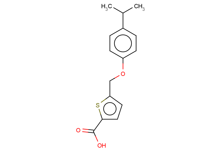 5-{[4-(propan-2-yl)phenoxy]methyl}thiophene-2-carboxylic acid