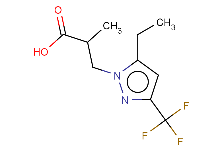 3-[5-ethyl-3-(trifluoromethyl)-1H-pyrazol-1-yl]-2-methylpropanoic acid