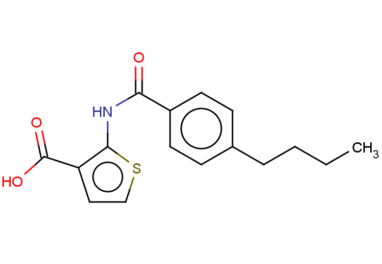 2-(4-butylbenzamido)thiophene-3-carboxylic acid
