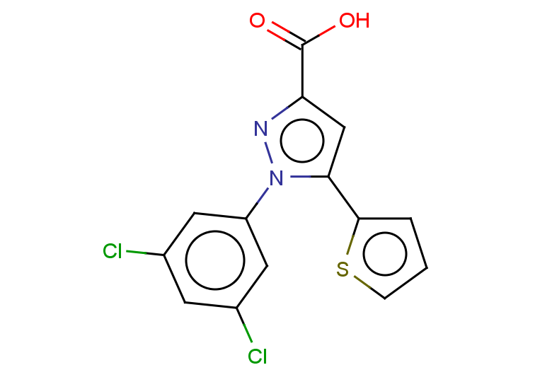 1-(3,5-dichlorophenyl)-5-(thiophen-2-yl)-1H-pyrazole-3-carboxylic acid