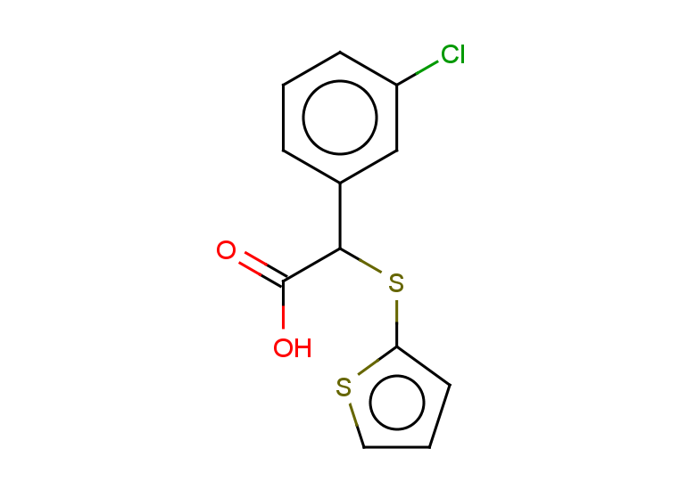 2-(3-chlorophenyl)-2-(thiophen-2-ylsulfanyl)acetic acid